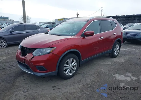 2015 Nissan Rogue Sv from USA, damaged, VIN KNMAT2MV2FP541676